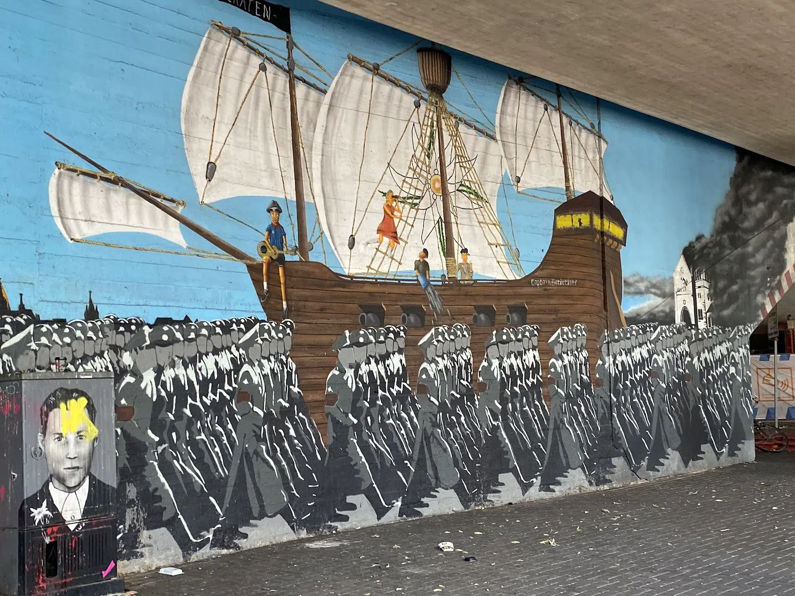 Edelweißpiraten memorial, Schönsteinstraße (Köln-Ehrenfeld), Cologne